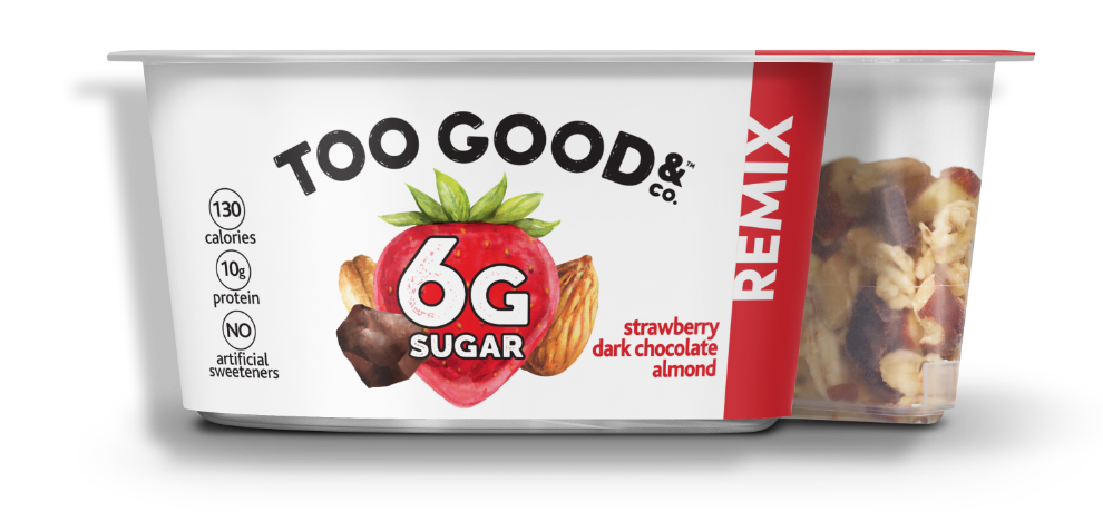 Too Good & Co.® Remix Strawberry Dark Chocolate Almond Yogurt Cultured Ultra Filtered Milk with Mix-ins