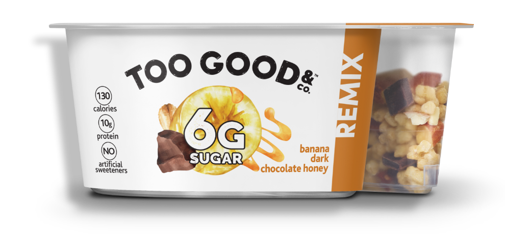 Too Good & Co.® Remix Banana Dark Chocolate Honey Yogurt Cultured Ultra Filtered Milk with Mix-ins