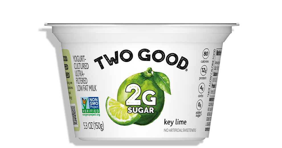Two Good® Key Lime Yogurt-Cultured Ultra-Filtered Low Fat Milk With Less Sugar